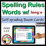 Spelling Rules Long o BOOM Cards Digital Spelling Activity