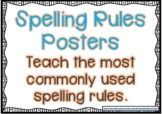 Spelling Rules Posters