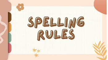 Preview of Spelling Rules Slides 1st 2nd 3rd grade LETRS aligned resource