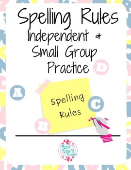 Preview of Spelling Rules Worksheets and Centers (English) - Orton Gillingham