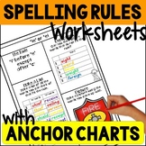 Spelling  Rules Worksheets with Spelling Rule Anchor Chart