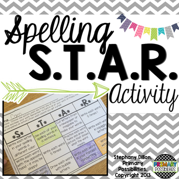 Preview of Spelling STAR- Spelling Homework Practice