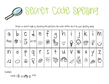 Preview of Spelling: Secret Code