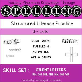 Preview of Spelling Silent Letter Combinations rh, gh, mb, mn, kn, gn, wr