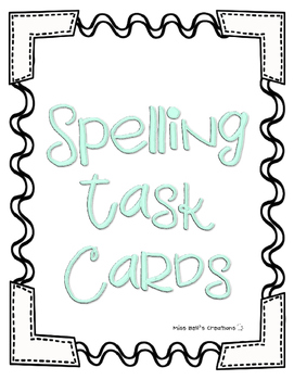 Preview of Spelling Task Cards