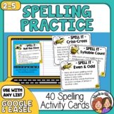 Spelling Activities Task Cards 40 Activity Cards for Any List!
