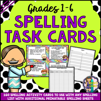 Preview of Spelling Task Cards & Printables {Editable Files Included}
