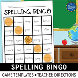 Spelling Test Bingo Game Templates