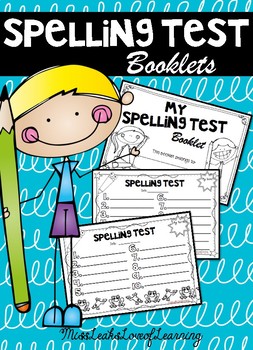 Preview of Spelling Test Booklet
