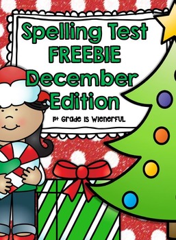 Preview of Spelling Test FREEBIES ~ December Edition!!!