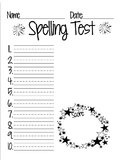 Spelling Test Forms