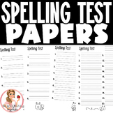 Spelling Test Pages | Primary | 10, 12, 16, and 20 Words