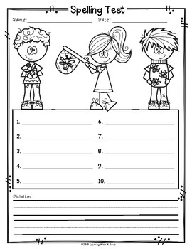 spelling clipart black and white