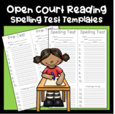 Spelling Test Papers - 2nd Grade Open Court Aligned