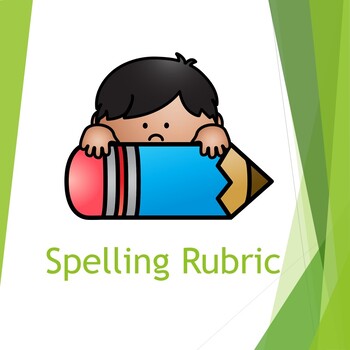 Preview of Spelling Test Rubric