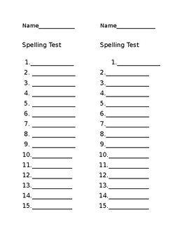 spelling dictation sheet teaching resources teachers pay teachers