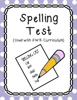 Spelling Test Template by MissTeacherTami | Teachers Pay Teachers