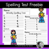 Spelling Test Template | Freebie