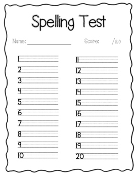 schonell spelling test portmanteau