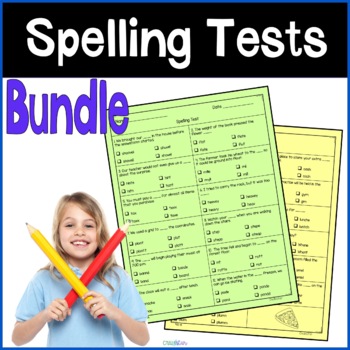 Preview of Wonders 4th Grade Spelling Tests Bundle