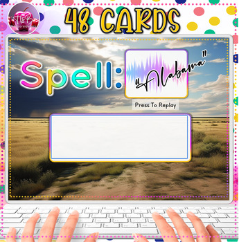 Preview of Spelling Through The United States | Spell All 50 States | BOOM Deck