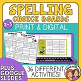 Spelling Tic-Tac-Toe Choice Grids - 36 Activities for Any List!