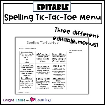 Editable tic tac toe board