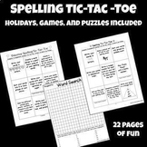 Spelling Tic-Tac-Toe for the Whole Year
