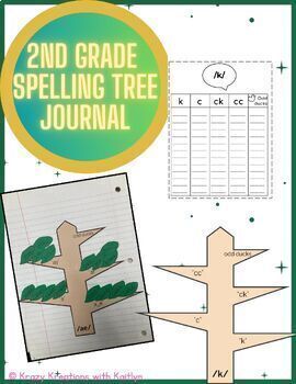 Preview of 2nd Grade Spelling Tree Journal (CKLA aligned)