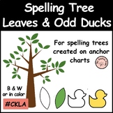 Spelling Tree Leaves & Odd Ducks | CKLA | Anchor Charts | 