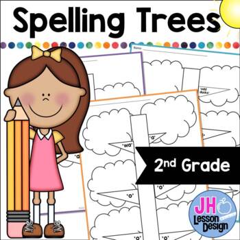 Preview of Spelling Trees: 2nd Grade:  Distance Learning Compatible