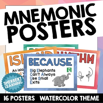 Preview of Spelling Tricks & Mnemonic Posters Displays - Support for Spelling Common Words!