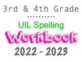 Spelling UIL 3rd-4th Grade 2022-2023 WORKBOOK