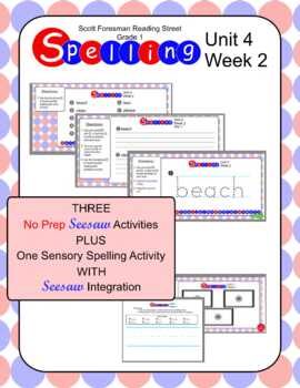 Preview of Spelling Unit 4 Week 2 -- Reading Street 1st Grade