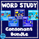 Word Study Consonants Bundle blends, clusters, digraphs, s