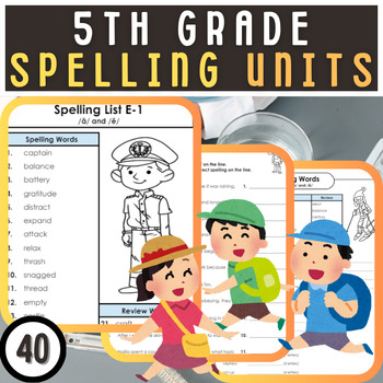 Preview of Spelling Units: E-1 to E-6 - A  Collection for Building Strong Spelling Skills