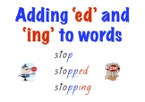 Spelling Warm-up: adding 'ed' and 'ing' to a word