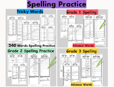 Spelling Word Practice Sight Words Tricky Words -  1000+ w