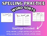 Spelling Word Sort Pages with Phonics Tips & Tricks!