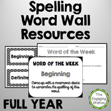 Spelling Word Wall Resources