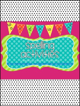 Preview of Spelling Word Work Activities Galore! {40+ activities for all learners}