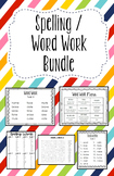 Spelling / Word Work Bundle Full Year - TEKS 2nd Grade