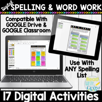 Preview of Spelling & Word Work | Digital | Google Classroom