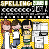 Spelling & Word Word Short A Week 1