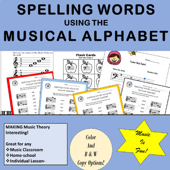 Preview of Spelling Words Using the Musical Alphabet