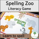 Spelling Zoo Literacy Game to teach any list of spelling words