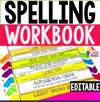 Spelling activities for any list of words - ESL Any Level | TpT