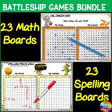 Spelling and Math Games Battleship Bundle