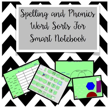 Preview of Spelling and Phonics Word Sorts for Smart Notebook Software