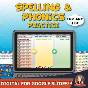 Preview of Spelling and Phonics Word Work for Distance Learning